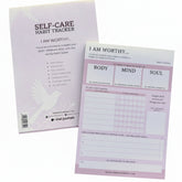Self-care Habit Tracker - I Am Worthy Notepad