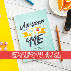 Kids gratitude journal for resilience and mental health