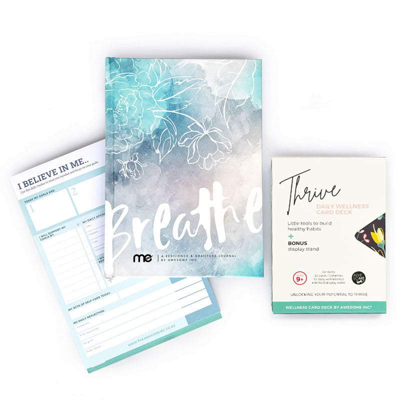 breathe gratitude bundle for positivity and wellness 