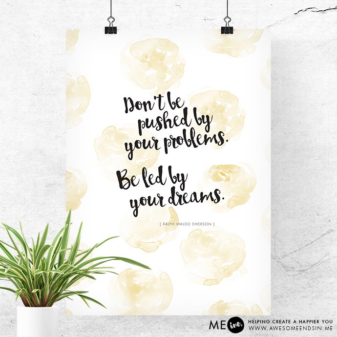 Be Led By Your Dreams - Inspirational Printable (PDF)